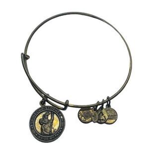 2012 Alex and Ani Saint Christopher “Guide My Path” Bronze Tone Charm Bracelet